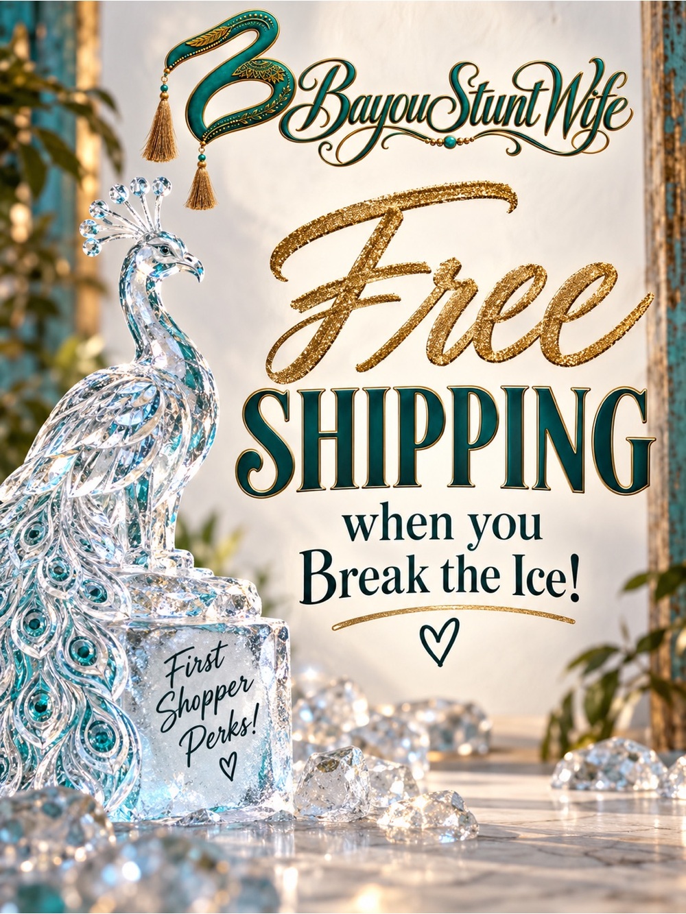 🧊Break the Ice & Earn Free Shipping🦚